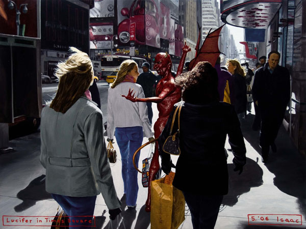 2006-05 Lucifer in Times Square 60x45cm