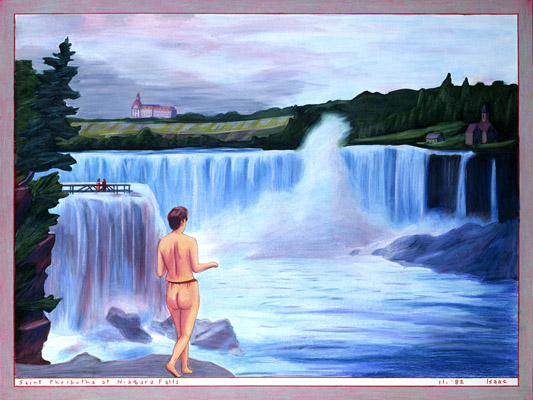1982-11 Saint Pherbutha at Niagara Falls 40,5x30,5cm