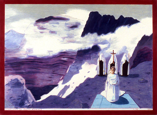 1983-01 final vows on Mount Olympus 56x40cm