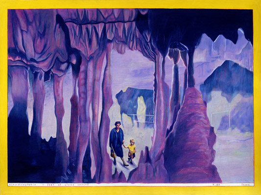 1983-07 claustrophobia - fear of closed spaces 75x56cm