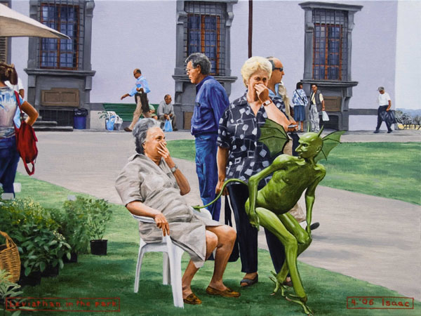 2006-04 Leviathan in the park 60x45cm