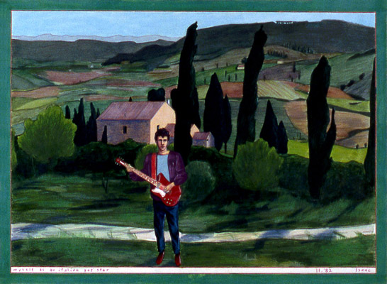 1982-11 myself as an italian pop star 51x38cm