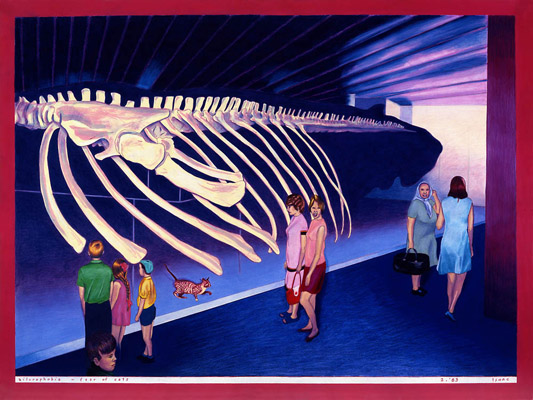 1983-02 ailurophobia - fear of cats 75x56cm