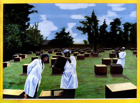 1984-03 apiarists at work 108x78cm
