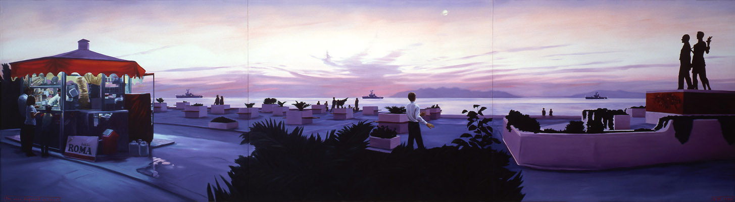 1985-03 the moon disguised as Saturn 381x107 cm