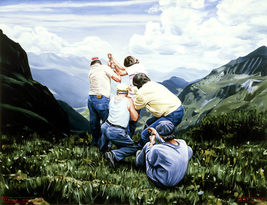 1987-07 Italian workers 130x100cm