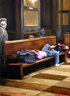 1988-09 Death and the traveller 18x24cm